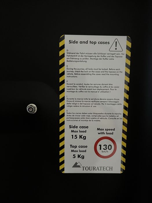 Cutie portbagaj - top case Touratech  + suport BMW R1300GS