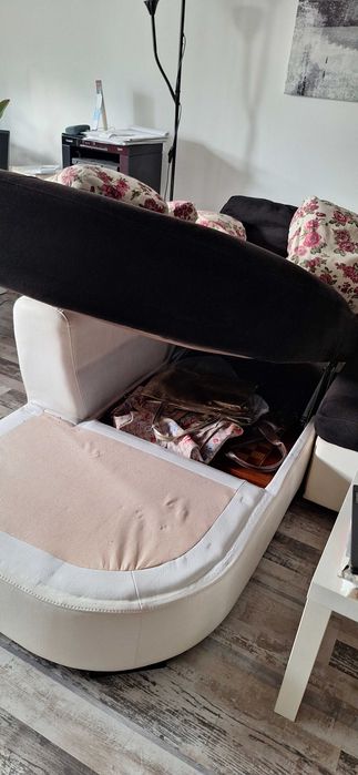 Ъглов диван Нани с функция сън и ракла