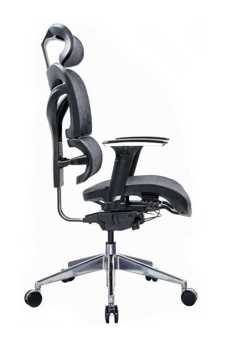 Ергономичен стол Multi-function механизъм, до 250 kg, черен