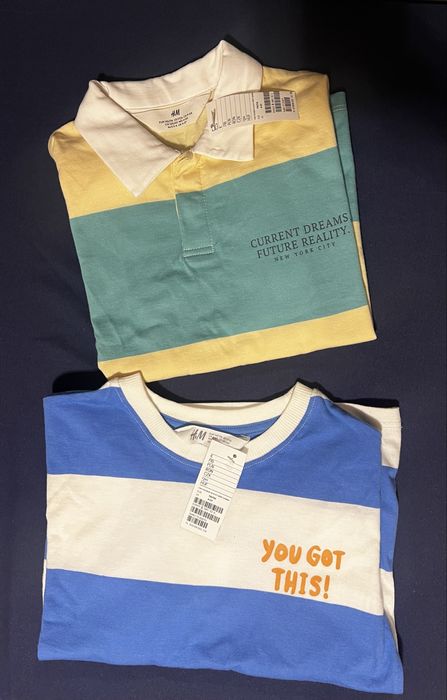 Нови с етикет, Детска блуза дълъг ръкав и тениска , момче 4-6 г.