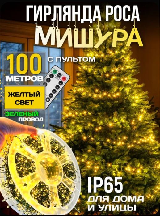 Гирлянда «Водопад» — Для Окон И Витрин