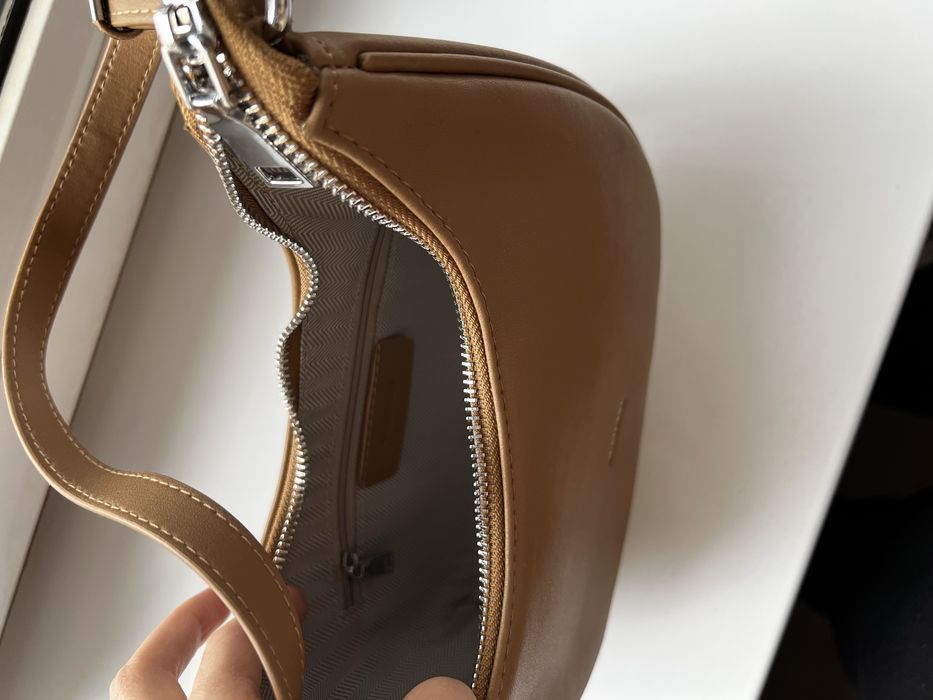 клатч новый карамельный