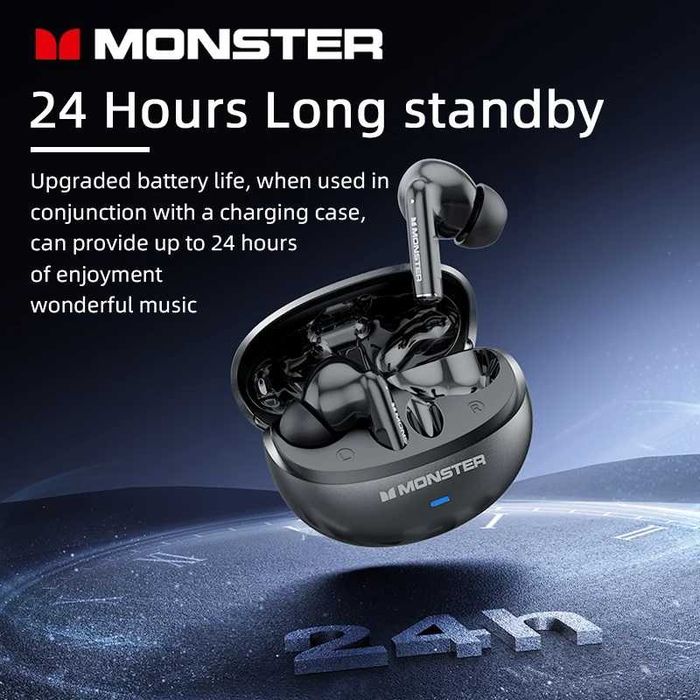 Casti wireless Monster Maxstar MQT39 HiFi Deep Bass