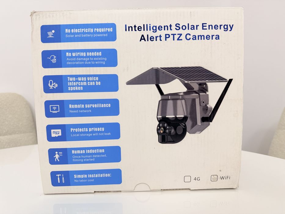 Camera supraveghere cu panou solar 4G