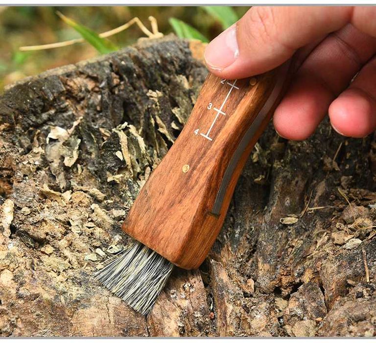 Нож за гъби с ЧЕТКА Гъбарски нож Два размера ! Сгъваем нож !