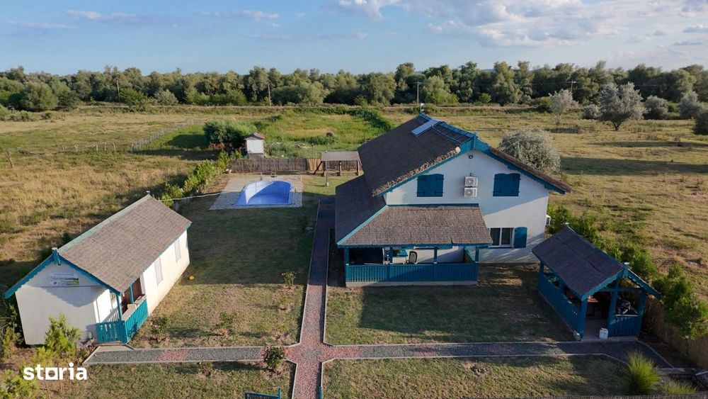 Vila Independenta Energetic cu Ponton Delta Dunarii Potential Pensiune