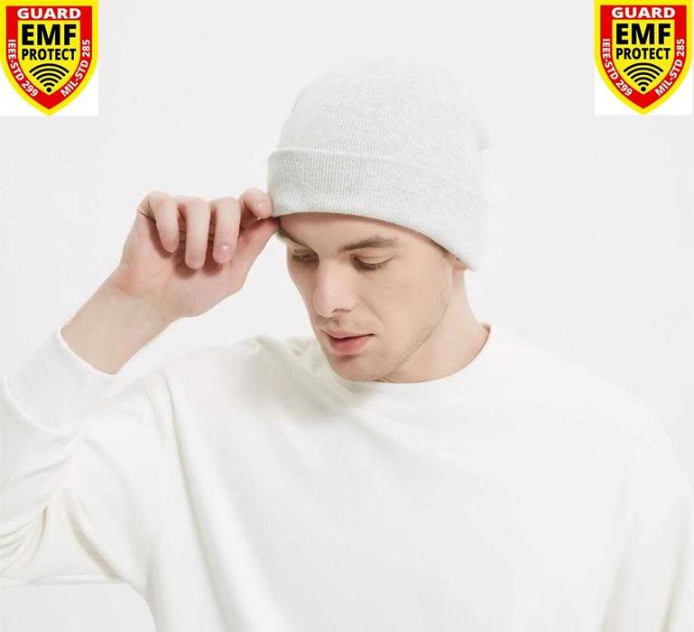 RF EMR EMP EMF 5G Електромагнитна Защита Шапка 100% Сребърни Нишки Ag+