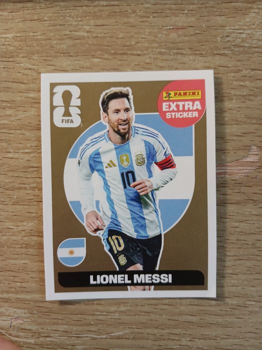 Extra sticker Messi 2026 Gold