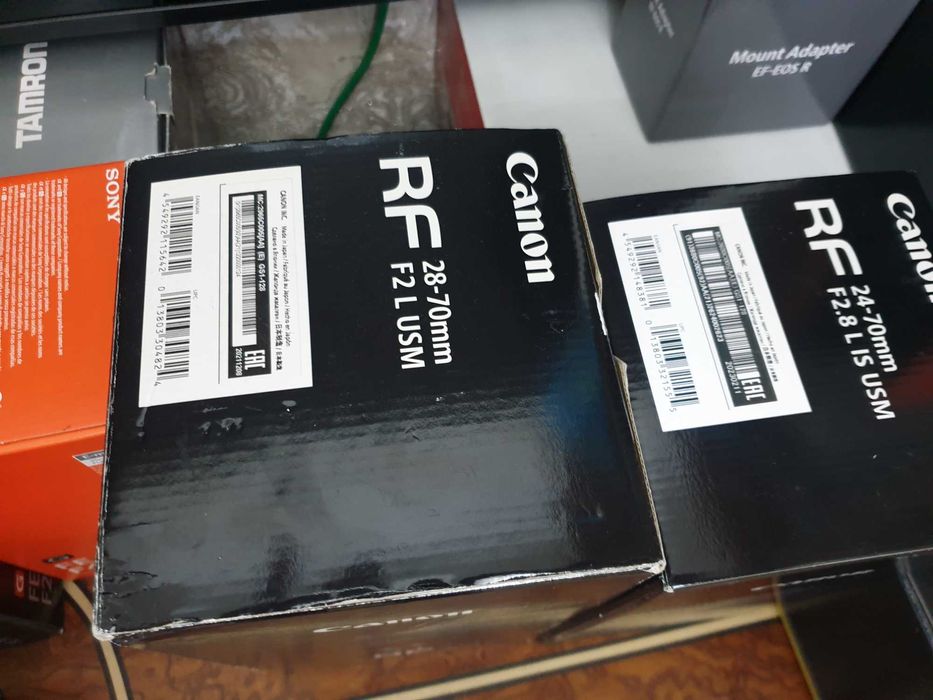 Продам обьектив Кенон RF16мм и RF 24-70 2,8 в упаковке новая