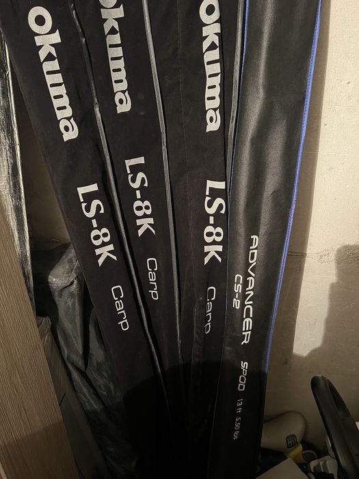 Okuma LS-8K 3.96m Sportex CS-2 Spod 3,96m Avid Revolve 3.6m Snag bar korda Thermacell backpacker