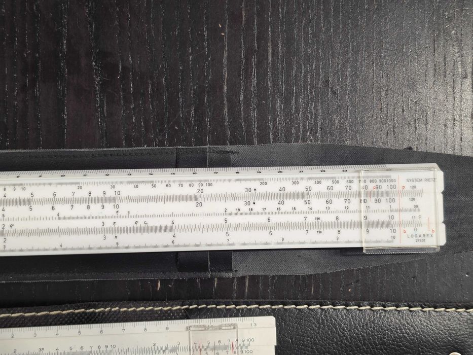 Set Rigle de calcul Logarex 25xm si Nummi 13cm