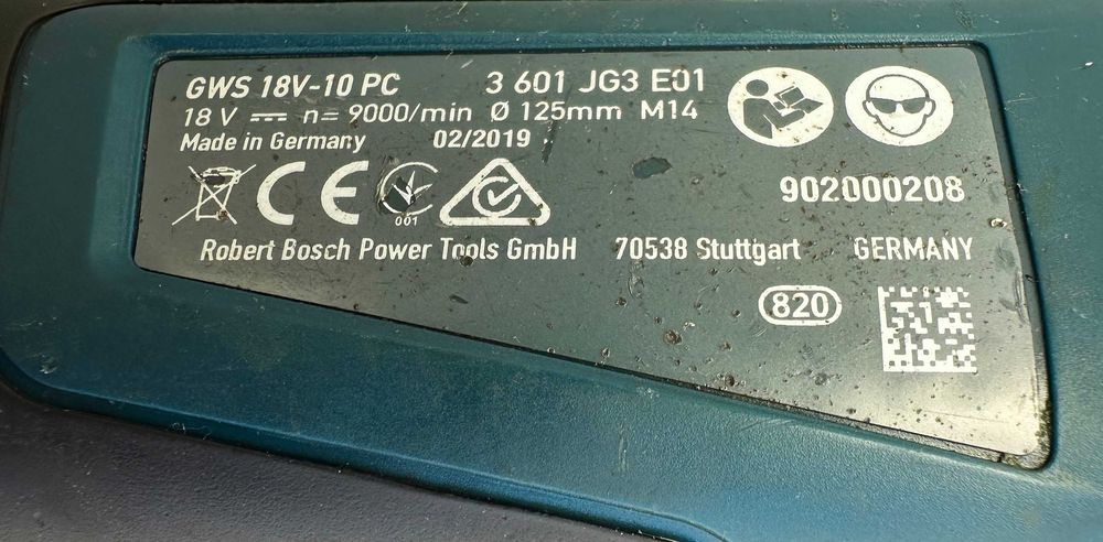 BOSCH GWS 18V-10 PC - Акумулаторен безчетков ъглошлайф