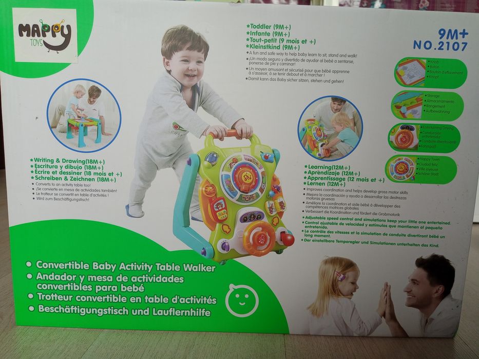 Hola - Бебешка активна проходилка и маса / 2 в 1