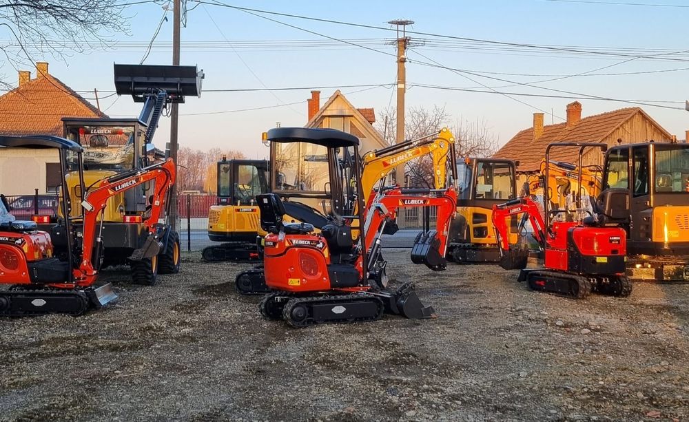 Miniexcavator Lubeck W-130 NOU Garanție 2 ani
