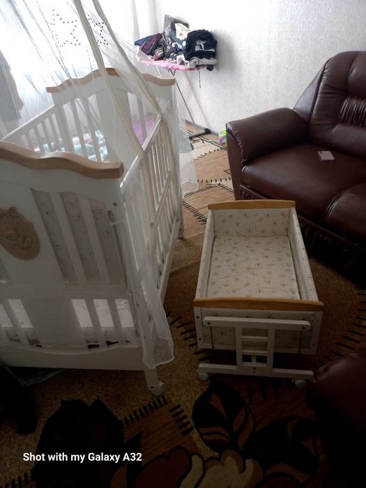 Детская кровать с люлькой