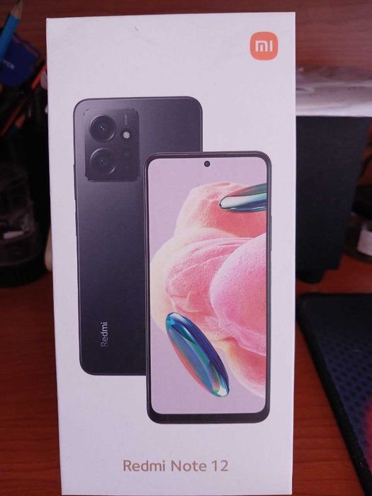 Телефон Redmi Note 12 6Gb/128Gb Onyx Gray в отличном состоянии.