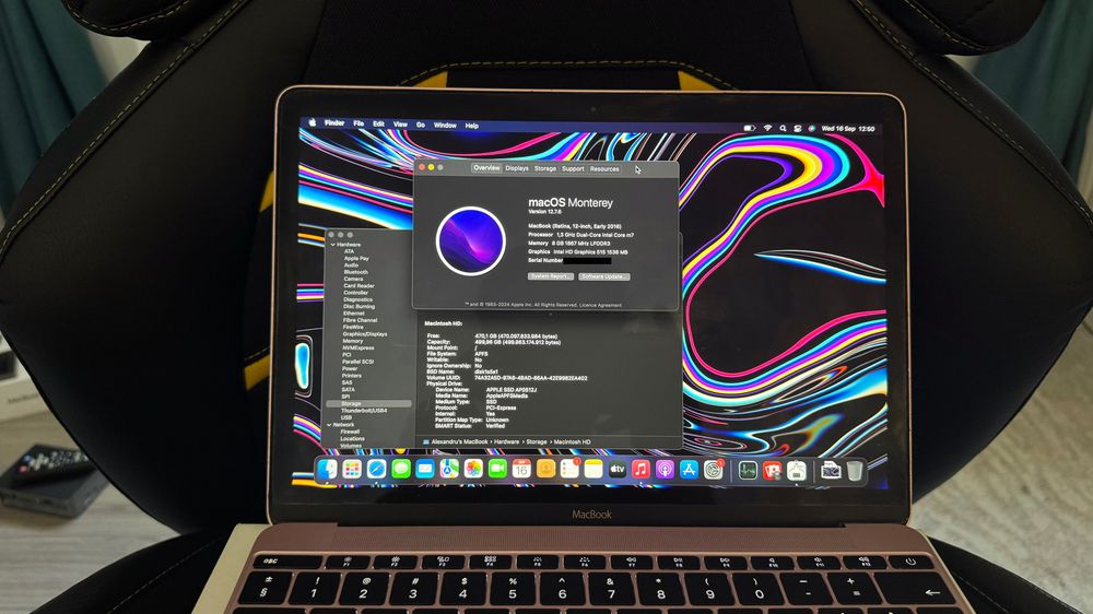 MacBook 12" Retina (Early 2016) Rose Gold | Top Spec: Intel Core m7 1.3GHz | 8GB RAM | 512GB SSD | Cutie completă