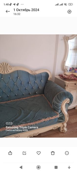 Диван еки креслосымен сатылады