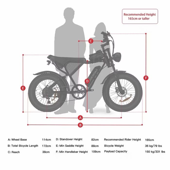 Електрически Fatbike Lookroad L20 Mini 48V/15.6Ah 1000W
