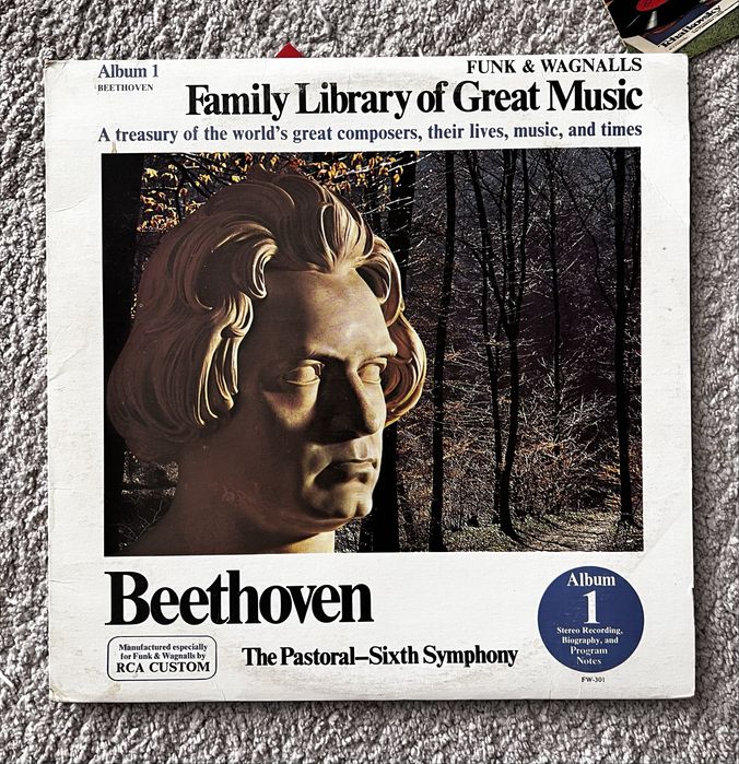 Винтажная Виниловая пластинка Людвиг ван Бетховен