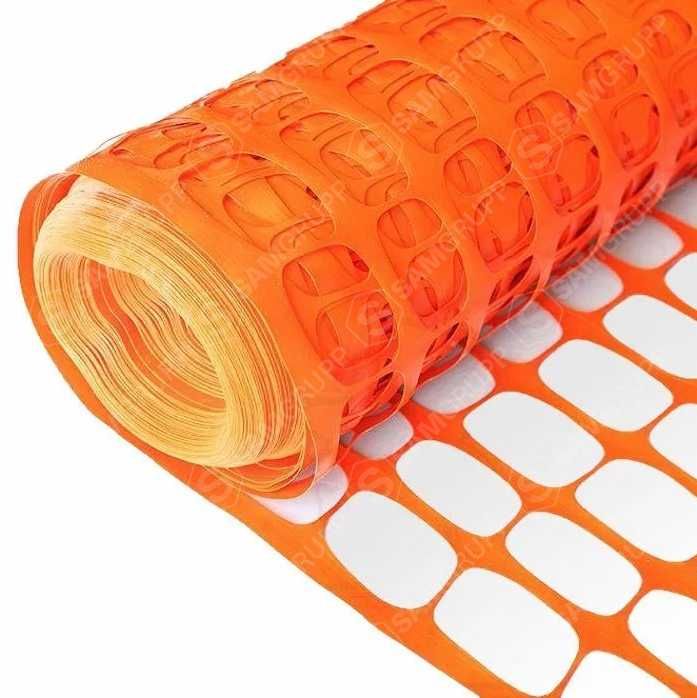 Сетка для ограждения, оранжевая  РУЛОН 1*50М от ПРОИЗВОДИТЕЛЯ