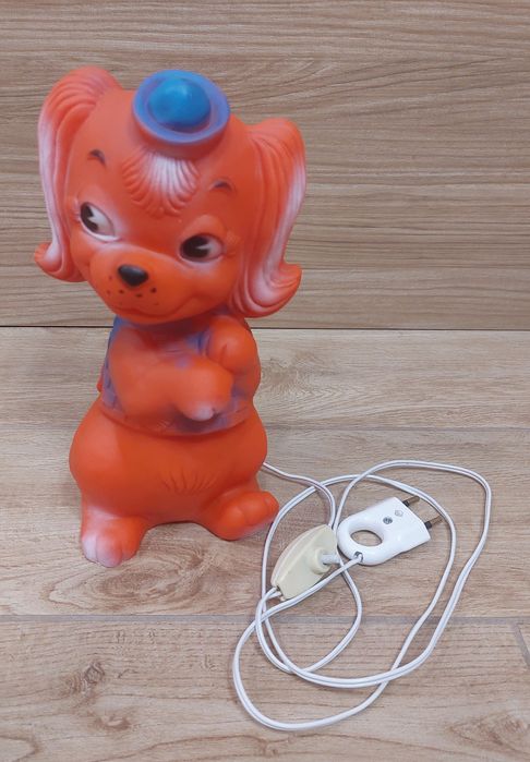 Ретро гумена играчка лампа от 1960-1970г.