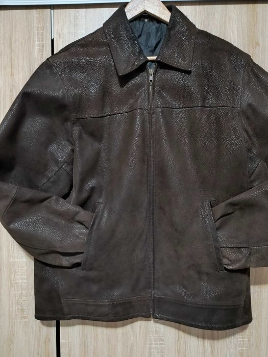 Geacă retro piele maro