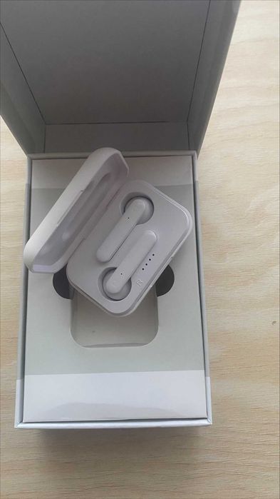 TNB Слушалки Shiny True, безжични, бели