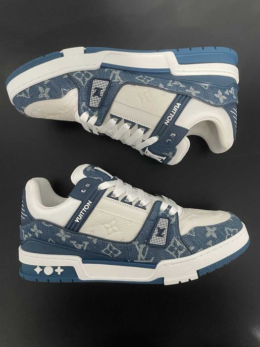#CALITATE PREMIUM# Louis Vuitton Trainers LV Trainers Blue Albastru - Livrare Verificare - (Dispunem de mai multe modele)