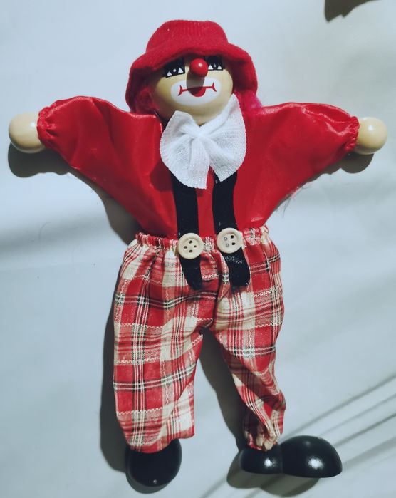 Клоуны 10 шт. Дерево, ткань