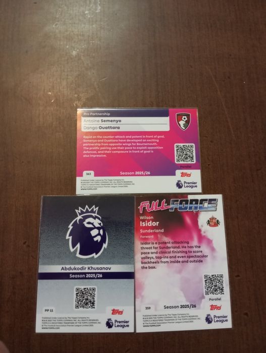 Карти premier league 25/26