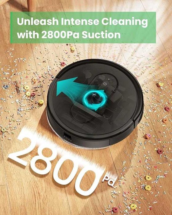 Прахосмукачка-робот 2в1 Vactidy Nimble T7,  Mop Combo, WiFi/App/Alexa