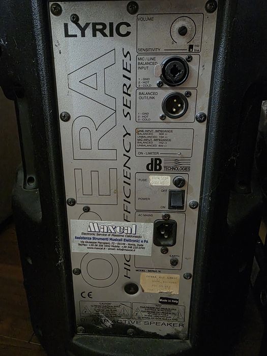 Boxe active Db Technologies Opera Lyric 415 Focsani • OLX.ro
