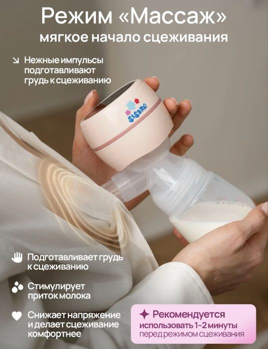 Молокоотсос электронный Sisbro