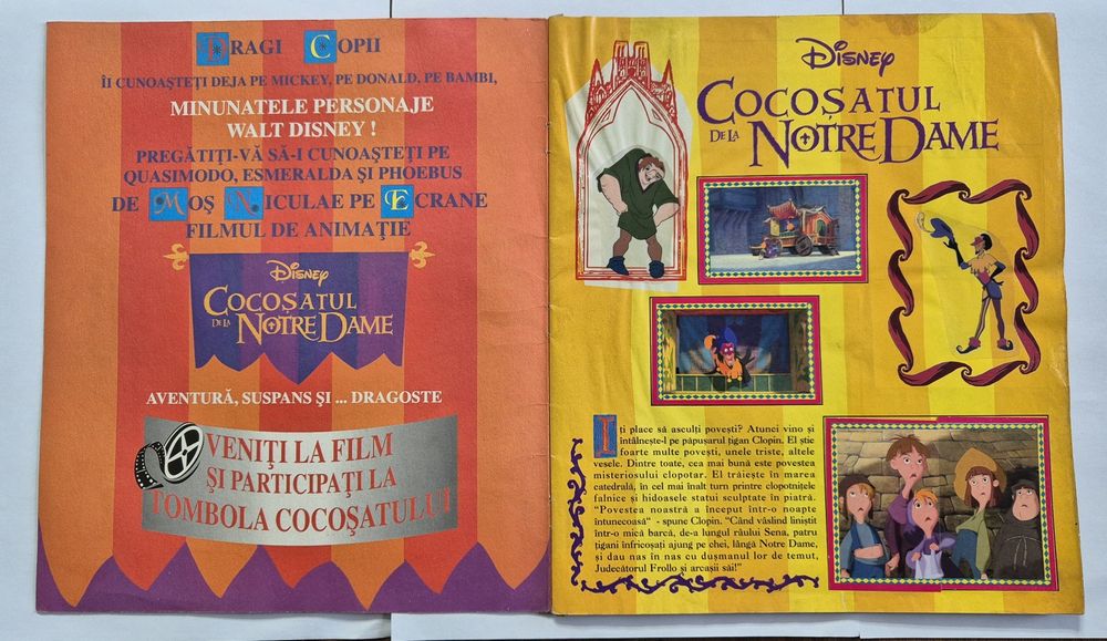 Album + set Full autocolante (233)  Panini Cocosatul de la Notre Dame