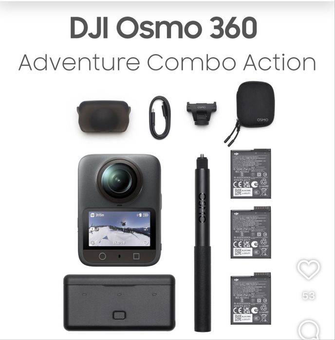 Dji osmo 360 adventure combo. action camera