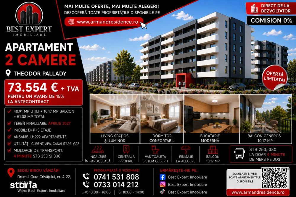 2 Camere | Theodor Pallady | Parcare BONUS | Avans 50% | Calitate Prem — fotografia 2