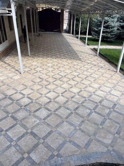 Укладка брусчатки