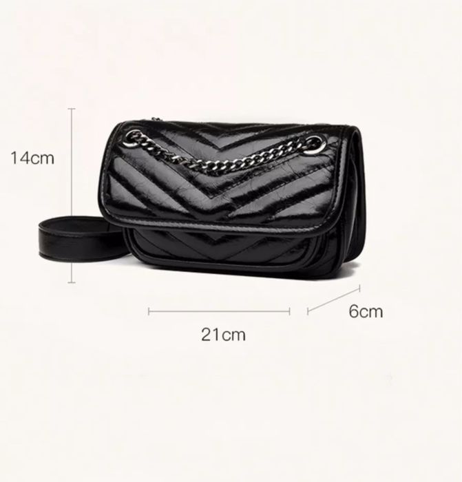 Натуральная кожаная мини сумка