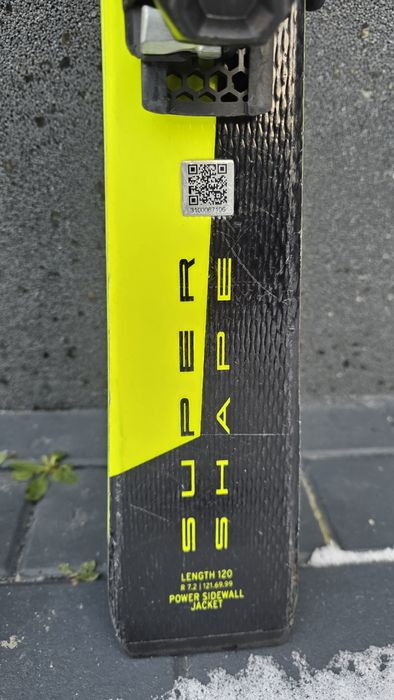 Vând Schiuri Copii Head Supershape 120 cm + Bețe (Stare Foarte Bună)