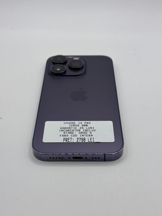 iphone 14 pro 128gb 93% Grad A Garantie 24 luni Rate - zonemag.ro