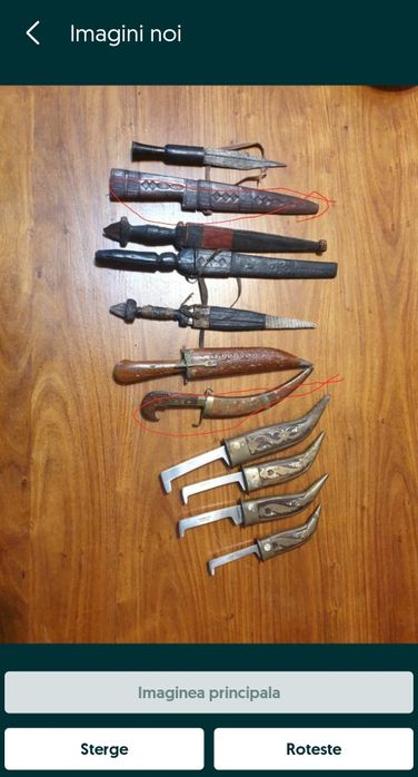 De vânzare cuțite vechi