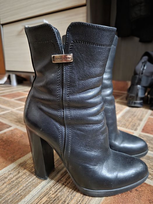 Botine AnnaCori din piele naturala