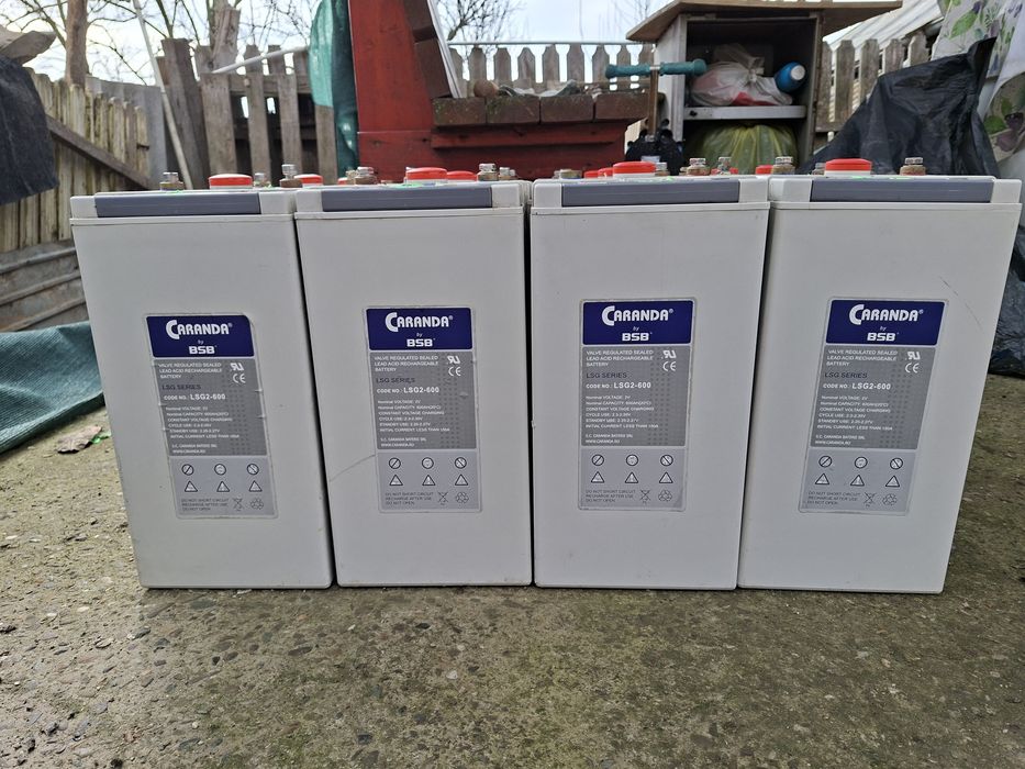 Acumulatori profesionali fotovoltaice,  2v, 600 ah.