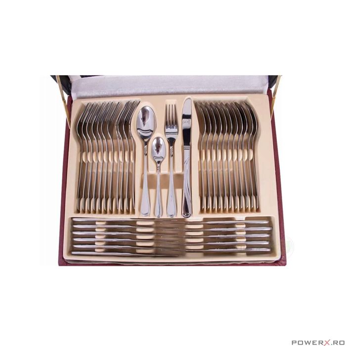 Set tacamuri din inox, 72 de piese, geanta depozitare, Kinghoff