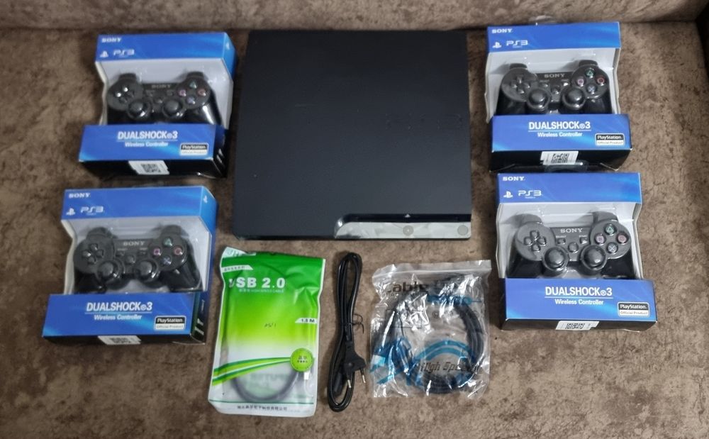 PlayStation 3 Slim (Джойстик 4та) ичида уйинлари бн ( доставка бепул)