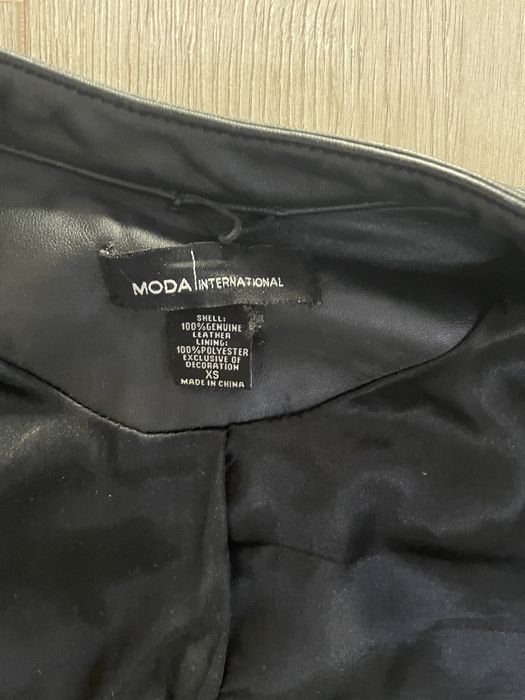 Куртка кожаная xs