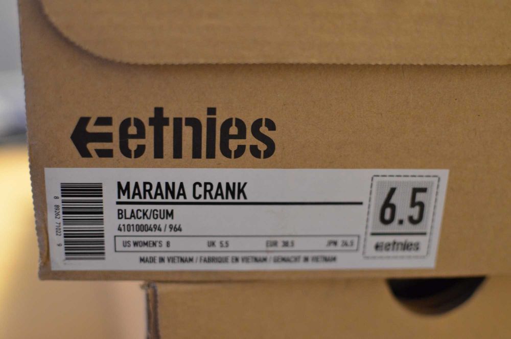 NOU! Pantofi tenisi ciclism ETNIES Marana Crank MTB Black/Gum