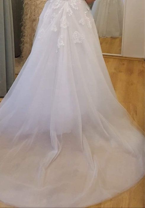 Rochie mireasa, maneca scurta M-38