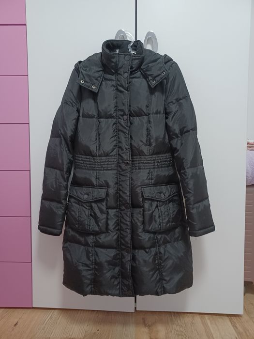 Дамско дълго зимно яке